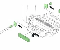 Shimano SM-PD69 Kit De Réflecteurs -vélo de route Shimano SM PD69 Reflektorset YL8S98050 b