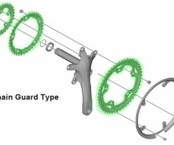 Shimano SORA FC-R3030/FC-3503 Plateau Pour Garde-Chaîne -vélo de route Shimano SORA FC R3030 FC 3503 Kettenblatt fur Kettenschutzring