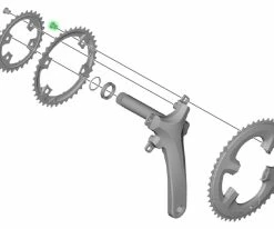 Shimano Vis De Plateau SORA Pour FC-R3030 (4 Pièces) -vélo de route Shimano SORA Kettenblattschrauben fur FC R3030 Y1VD98030 b