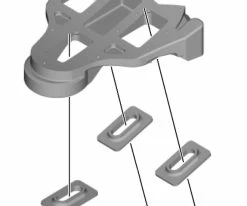 Shimano Vis De Plaque De Chaussure M5 X 8mm Pour SM-SH10/11/12 -vélo de route Shimano SPD SL Cleats