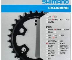 Shimano Plateau De Pédalier TIAGRA FC-4703 8 Shimano Plateau De Pédalier TIAGRA FC-4703 -vélo de route Shimano TIAGRA FC 4703 Kettenblatt 30T Y1RD30000
