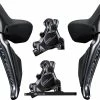 Shimano ULTEGRA Di2 ST-R8170+BR-R8170 Ensemble De Freins à Disque 2x12 Vitesses -vélo de route Shimano ULTEGRA Di2 ST R8170 BR R8170 2x12 fach Scheibenbremsen Set IR8170DLF6SC100E IR8170DRRDSC1 a