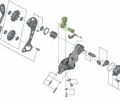 Shimano Unité D'axe Pour Support De Dérailleur RD-M8000 -vélo de route Shimano Achseinheit fur Schaltwerk Halter RD M8000 Y5RT98010 c