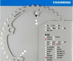 Shimano ALFINE Plateau De Pédalier Pour FC-S501