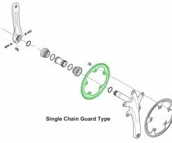 Shimano ALFINE Plateau De Pédalier Pour FC-S501 7 Shimano ALFINE Plateau De Pédalier Pour FC-S501 -vélo de route Shimano Alfine Kettenblatt FC S501 Single Chain Guard TypeaS4BGFv3lnSzr