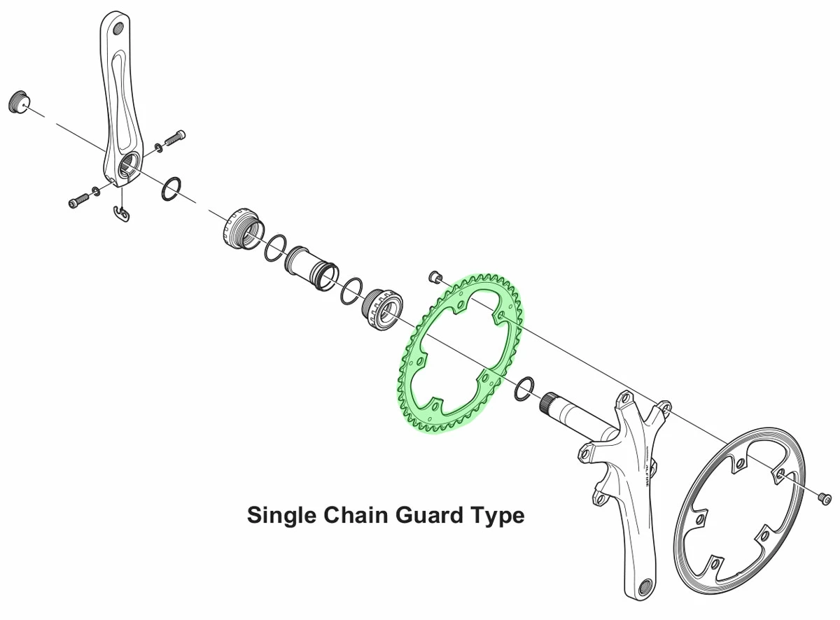 Shimano ALFINE Plateau De Pédalier Pour FC-S501 5 Shimano ALFINE Plateau De Pédalier Pour FC-S501 – Image 3