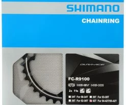 Shimano Plateau DURA ACE Pour FC-R9100 55-54/42 Dents -vélo de route Shimano Dura Ace Kettenblatt FC R9100 MX 42 b