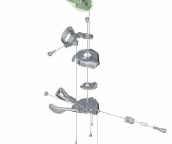 Shimano Indicateur De Vitesse Pour SL-M8000 Gauche -vélo de route Shimano Ganganzeige SL M8000 links Y03L98050 c