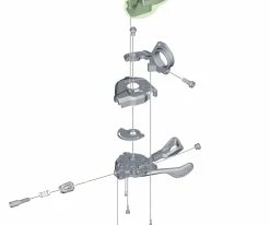 Shimano Indicateur De Vitesse Pour SL-M8000 Droite -vélo de route Shimano Ganganzeige SL M8000 rechts Y03K98060 c