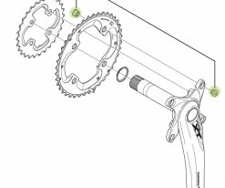 Shimano Vis De Plateau Pour FC-M785 7 Shimano Vis De Plateau Pour FC-M785 -vélo de route Shimano Kettenblattschrauben FC M785 aussen Y1ML98010 c