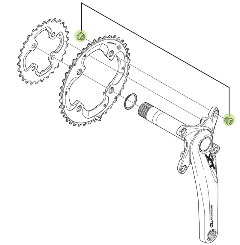 Shimano Vis De Plateau Pour FC-M785 5 Shimano Vis De Plateau Pour FC-M785 – Image 3