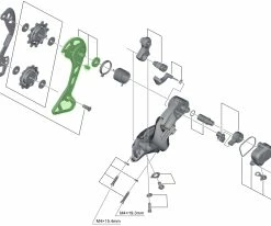Shimano Plaque Extérieure Pour RD-M8000 7 Shimano Plaque Extérieure Pour RD-M8000 -vélo de route Shimano Kettenleitblech Aussen fur RD M8000