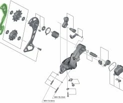 Shimano Guide-chaîne Intérieur Pour RD-M8000 -vélo de route Shimano Kettenleitblech Innen fur RD M8000