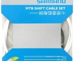 Shimano OT-SP41 OPTISLICK Jeu De Câbles De Changement De Vitesse MTB -vélo de route Shimano MTB Schaltzugset Optislick OT SP41 weiss c