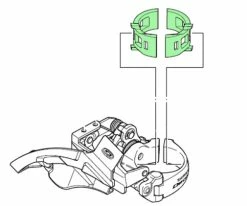 Shimano Douilles De Réduction 28,6mm Pour Collier De Dérailleur Avant 5 Shimano Douilles De Réduction 28,6mm Pour Collier De Dérailleur Avant -vélo de route Shimano Reduzierhulsen fur Umwerferschelle