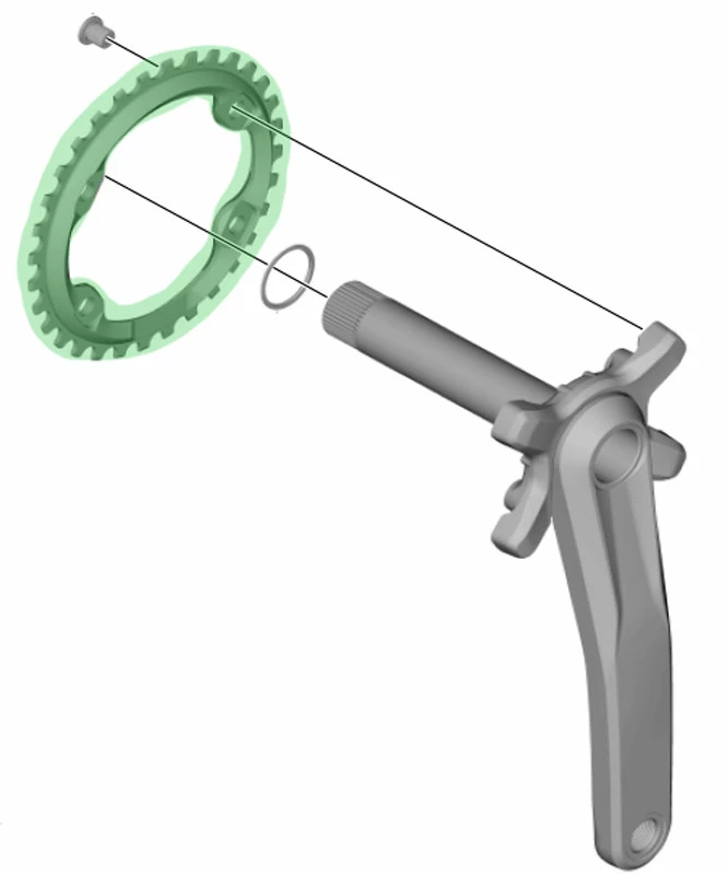 Shimano SLX SM-CRM70 Plateau 11 Vitesses Pour FC-M7000 30 Dents 5 Shimano SLX SM-CRM70 Plateau 11 Vitesses Pour FC-M7000 30 Dents – Image 3