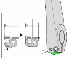 Shimano Plaque De Sécurité Pour Bras De Manivelle Gauche MTB/Trekking -vélo de route Shimano Sicherungsplatte Y1FU98120 b