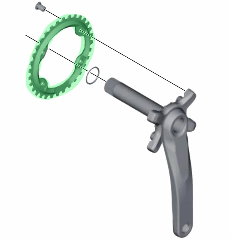 Shimano XT SM-CRM81 Plateau 11 Vitesses Pour FC-M8000 30 Dents 5 Shimano XT SM-CRM81 Plateau 11 Vitesses Pour FC-M8000 30 Dents – Image 3