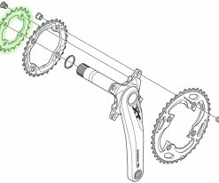 Shimano XT Plateau Pour FC-M782 22 Dents (AN) -vélo de route Shimano XT Kettenblatt FC M782 22 Zahne AN Y1NV22000