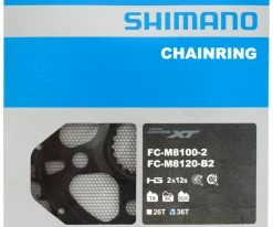 Shimano XT/SLX FC-M8100/M7100 Plateau 2x12 Vitesses 12 Shimano XT/SLX FC-M8100/M7100 Plateau 2x12 Vitesses -vélo de route Shimano XT SLX FC M8100 M7100 2x12 fach Kettenblatt 36T Y0J898010 b