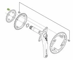 Shimano Vis De Plateaux Pour DURA ACE/ULTEGRA/XTR/XT Intérieur 5 Shimano Vis De Plateaux Pour DURA ACE/ULTEGRA/XTR/XT Intérieur -vélo de route Shimano Y1H598160 Tech