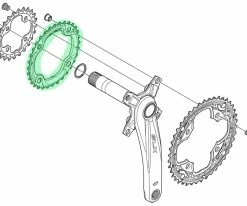 Shimano SLX Plateau 10 Vitesses Pour FC-M660/M590 32 Dents 5 Shimano SLX Plateau 10 Vitesses Pour FC-M660/M590 32 Dents -vélo de route Shimano Y1LV98080 b