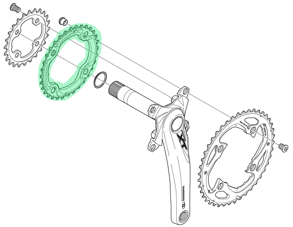 Shimano Plateau XT Pour FC-M770-10/M780 32T (AE) 4 Shimano Plateau XT Pour FC-M770-10/M780 32T (AE) – Image 2