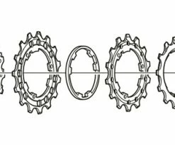 Shimano Bague D'espacement 1mm Pour Cassettes 10 Vitesses De Vélo De Course 5 Shimano Bague D'espacement 1mm Pour Cassettes 10 Vitesses De Vélo De Course -vélo de route Shimano Y1Z807000 b