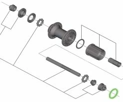 Shimano Bague D'espacement 1.85mm Pour Cassettes 10 Vitesses -vélo de route Shimano Y4T724000 b