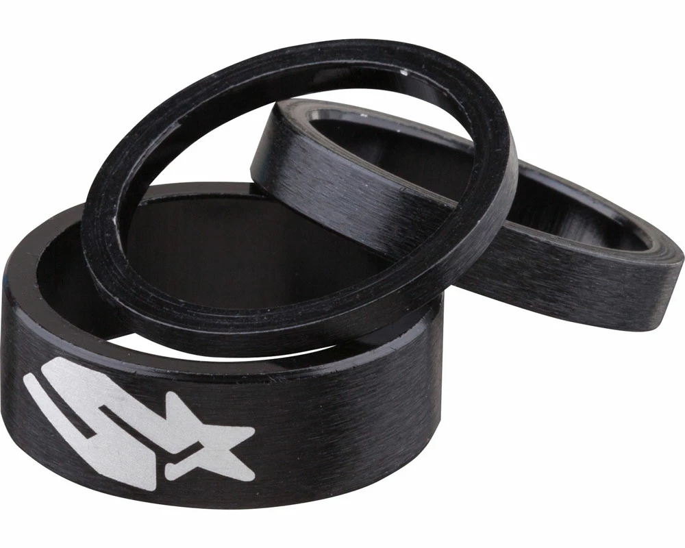 SPANK Kit D'entretoises Noir 3 SPANK Kit D'entretoises Noir