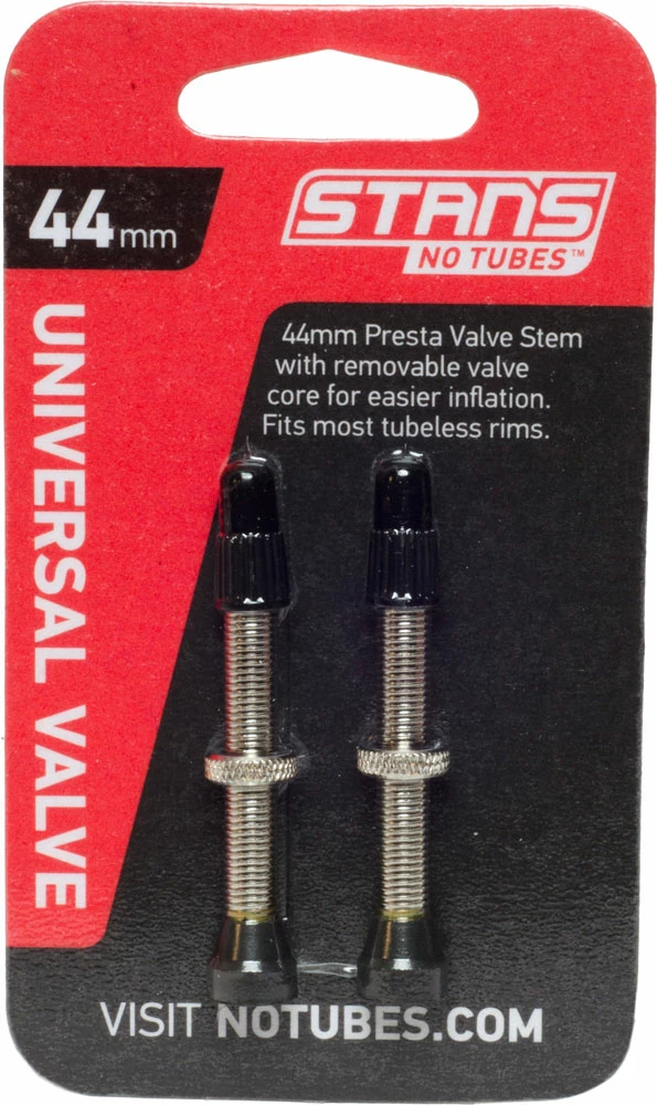 Stan's NoTubes Valve Tubeless Universelle 44mm (paire) 3 Stan's NoTubes Valve Tubeless Universelle 44mm (paire)
