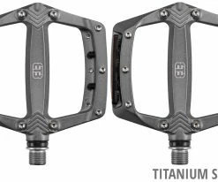 Triple Eight SL Flat Pédales à Plateforme 7 Triple Eight SL Flat Pédales à Plateforme -vélo de route TRIPLE EIGHT SL Flat Plattformpedale titanium silver 6585