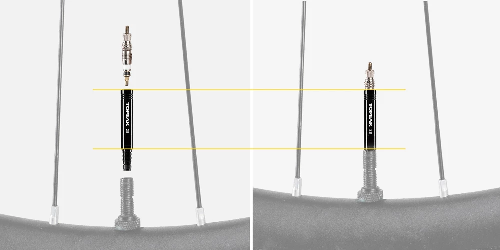 Topeak Valve Extender Extension Pour Valve Presta En Deux Parties 4 Topeak Valve Extender Extension Pour Valve Presta En Deux Parties – Image 2