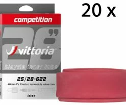 Vittoria Latex De Compétition 25/28-622 Tube De 48mm (20 Pièces)