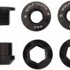 Wolf Tooth Components Vis De Plateaux 1 Fois (4 Pièces) 1 Wolf Tooth Components Vis De Plateaux 1 Fois (4 Pièces) -vélo de route Wolf Tooth Kettenblattschrauben fur 1 fach Kurbel 4CBCN06BLK