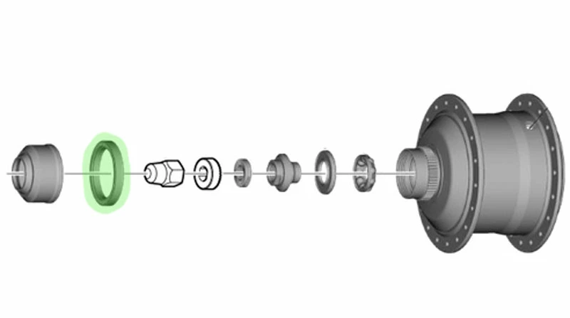 Shimano Bague D'espacement Center-Lock Pour Moyeux De Transmission ALFINE 5 Shimano Bague D'espacement Center-Lock Pour Moyeux De Transmission ALFINE – Image 3