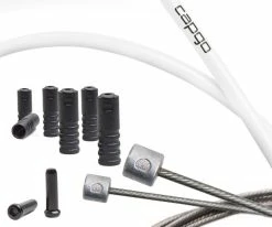 CAPGO BL ECO Jeu De Câbles De Dérailleur Shimano/SRAM -vélo de route capgo BL Shimano SRAM Schaltzugset ECO CBSHSWH E SH AMCS2