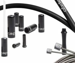 CAPGO OL Jeu De Câbles De Dérailleur Shimano/SRAM -vélo de route capgo OL Shimano SRAM Schaltzugset COSHSBK SH AMCS2