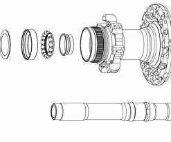 Fulcrum Contre-écrou Pour Moyeux DB 5 Fulcrum Contre-écrou Pour Moyeux DB -vélo de route fulcrum Kontermutter RS 003DB 01