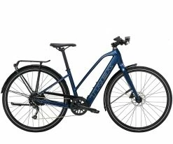 Vélo électrique Femmes TREK FX+ 2 Stagger Bleu Mulsanne 250Wh