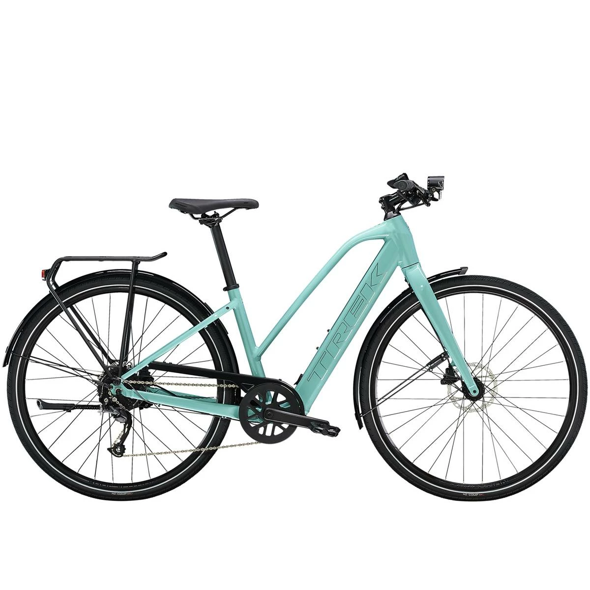 Vélo électrique Femmes TREK FX+ 2 Stagger Bleu Turquoise 250Wh 3 Vélo électrique Femmes TREK FX+ 2 Stagger Bleu Turquoise 250Wh